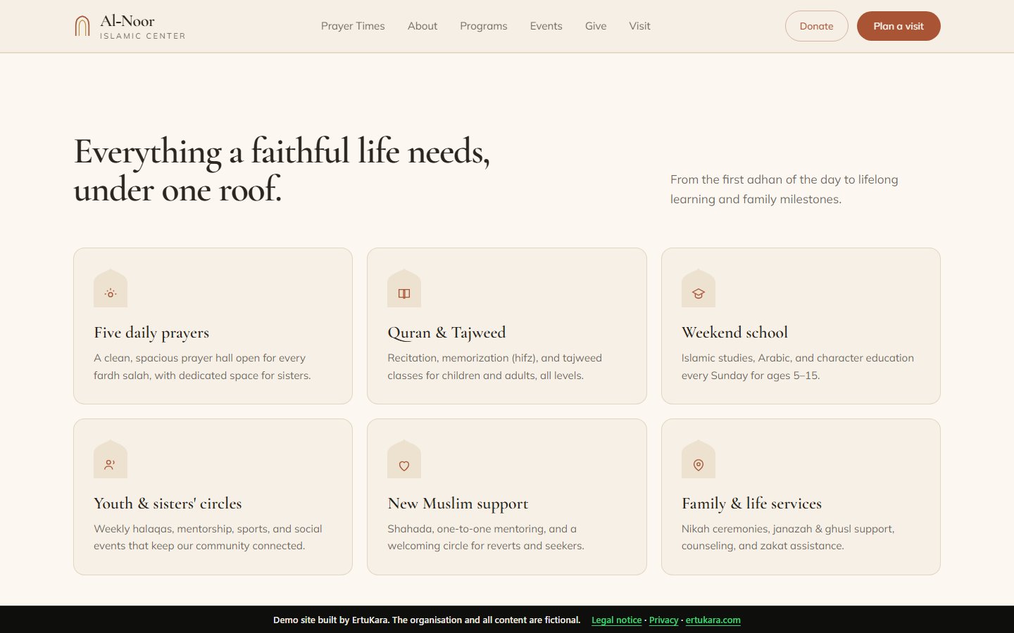 Al-Noor: Programs