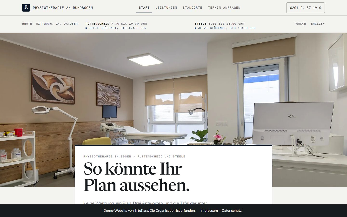 Physiotherapie am Ruhrbogen: Startseite